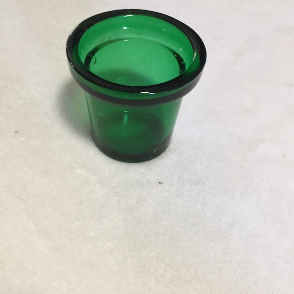 Set of five glass and ceramic votive small candle holders - Picture 2 of 6